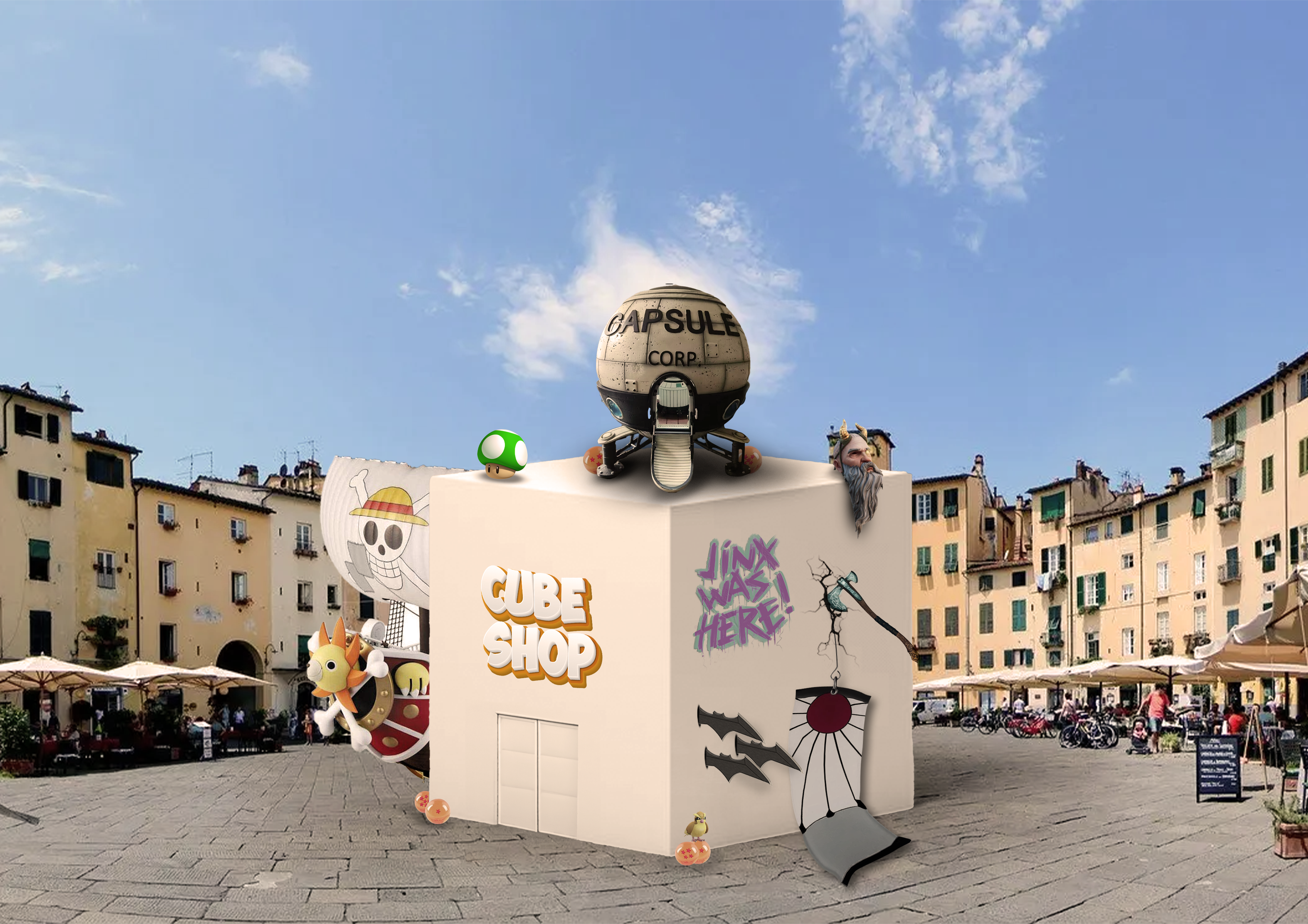 Cube Shop in piazza dell'Anfiteatro